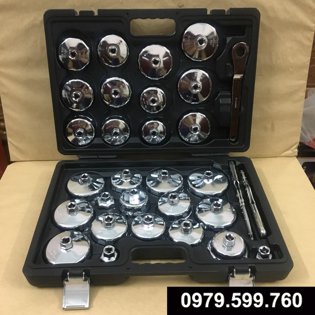 Bộ chén tháo cốc lọc nhớt 31 chi tiết