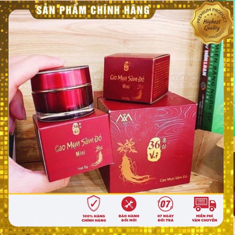 Cao Mụn Sâm Đỏ 36 VI (hủ mini 5gr)
