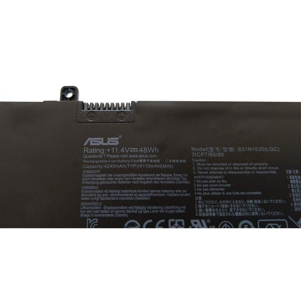 (BATTERY) PIN LAPTOP ASUS UX410 B31N1535 (ZIN) - 3 CELL - ASUS ZenBook UX310 UX310UA UX310UQ UX410UA UX410UQ