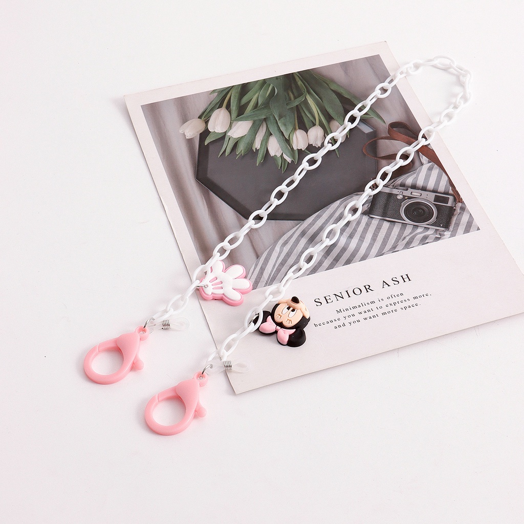 Dây Đeo Mắt Kính Màu Kẹo Hình Chuột Mickey Hoạt Hình Đáng Yêu Cho Trẻ Em