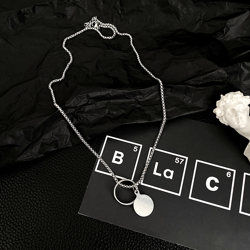 vòng cổ Thép Titan Phong Cách Hiphop Đường Phố Cá Tính