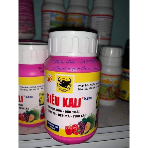 Phân Bón Đầu Trâu SIÊU KALI + KẼM Hũ 100g SIÊU RA HOA – ĐẬU TRÁI - C5.1010