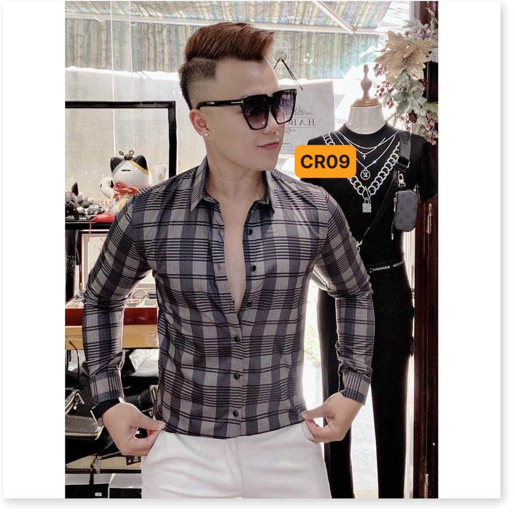 Áo sơ mi nam hiện đại,  kẻ sọc nhiều màu lựa chọn HP