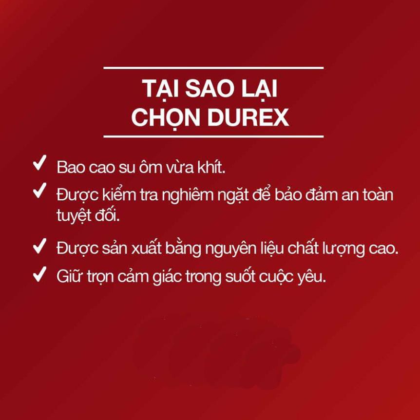 (CHÍNH HÃNG - CHE TÊN) Bao cao su Durex Invisible Extra Lubricant HỘP 10 CHIẾC - FREESHIP EXTRA