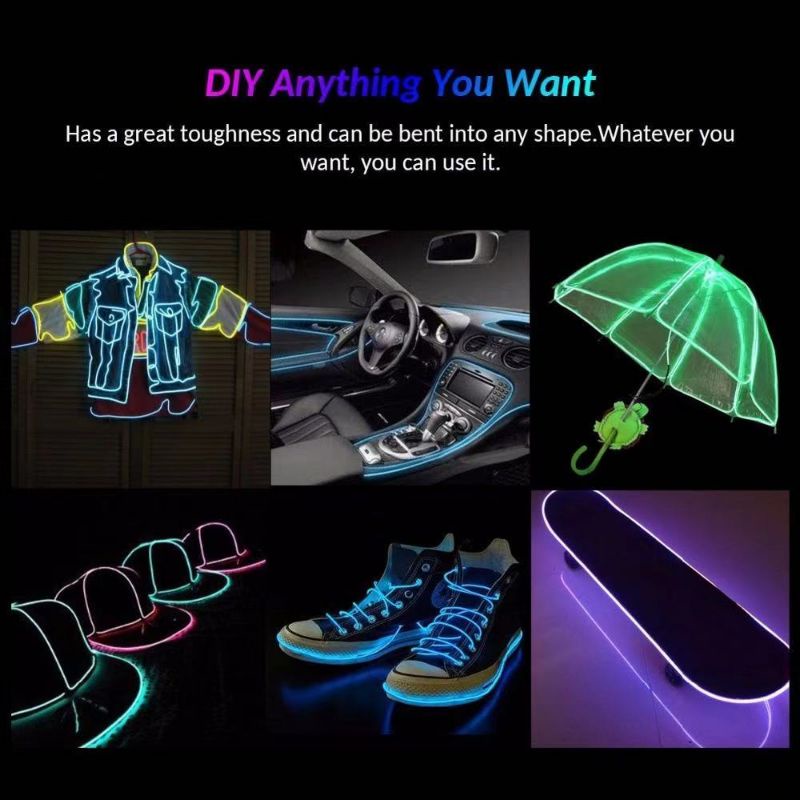 Dây đèn LED 5m cổng USB trang trí nội thất xe hơi tiện dụng