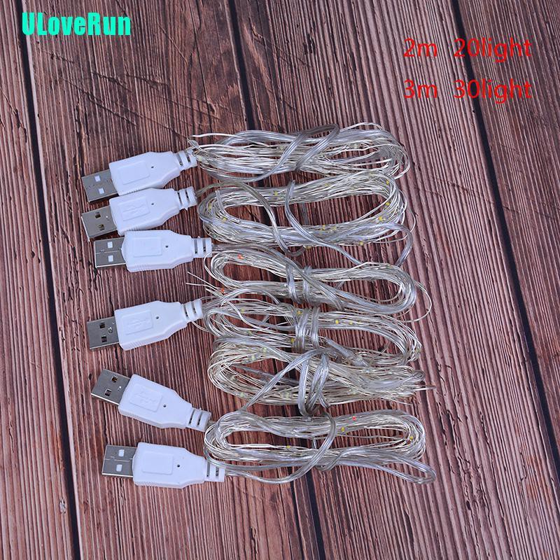 Dây Đèn Led Uloverun 2M 20Led 3M 30Led Usb