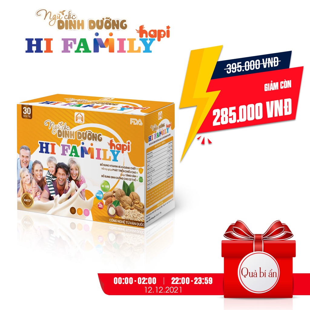 Ngũ Cốc Lợi Sữa HI FAMILY - Dành Cho Mẹ Bầu và Sau Sinh,Giúp Lợi Sữa