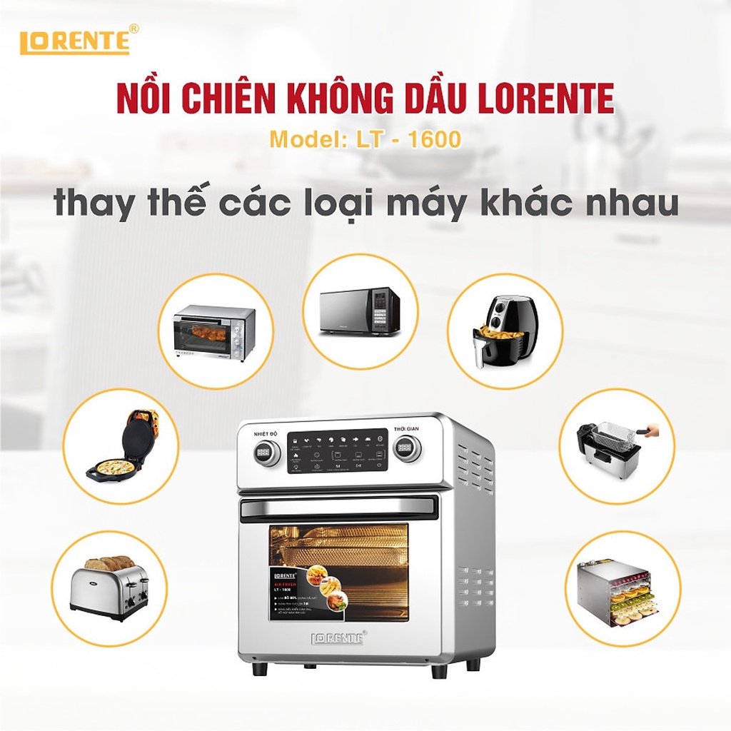 Nồi chiên không dầu Lorente LT-1600