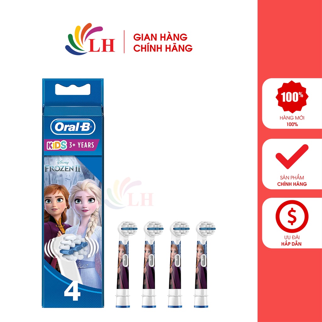 Đầu bàn chải thay thế bàn chải điện trẻ em Oral-B Disney Frozen - Hàng nhập khẩu