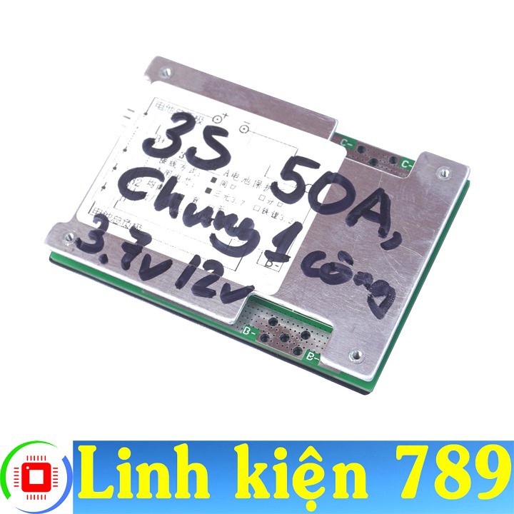 Mạch điều khiển sạc ắc quy 12.6V 3S 3.7V 50A cùng một cổng