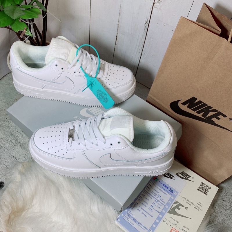 Giày thể thao sneaker trắng Full à1 nam nữ da đẹp hộp xịn 684