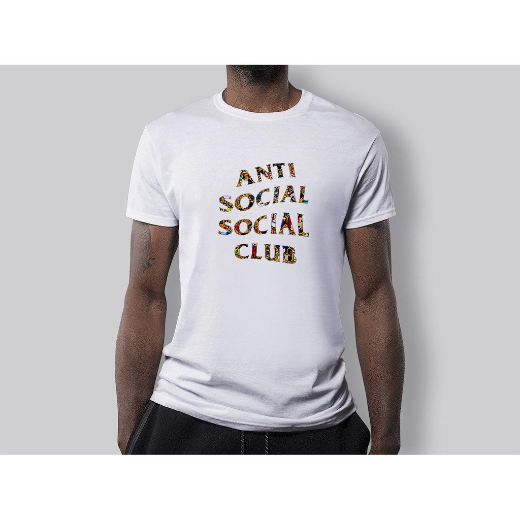 Áo thun nam in hình anti social club