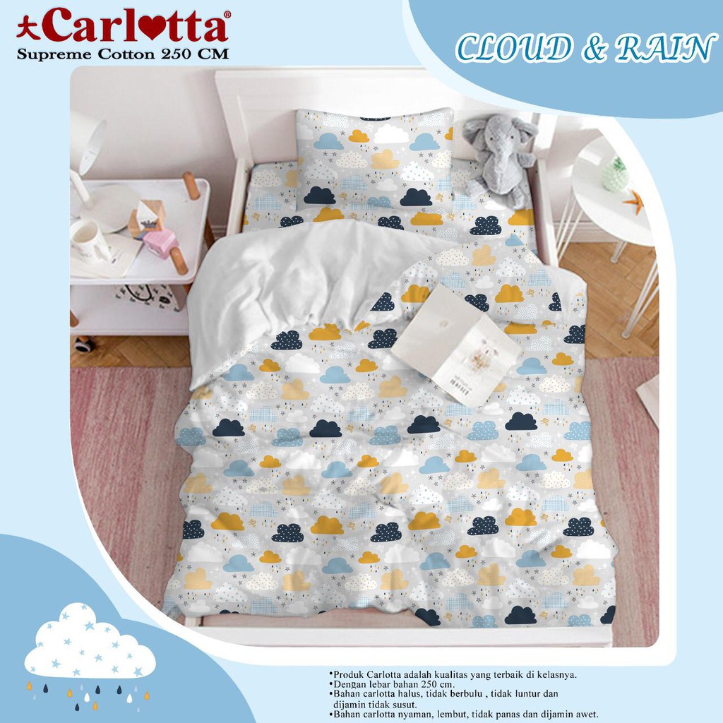 Ga Trải Giường Vải Lanh Cotton Chống Mưa Chống Rối Hình Đám Mây