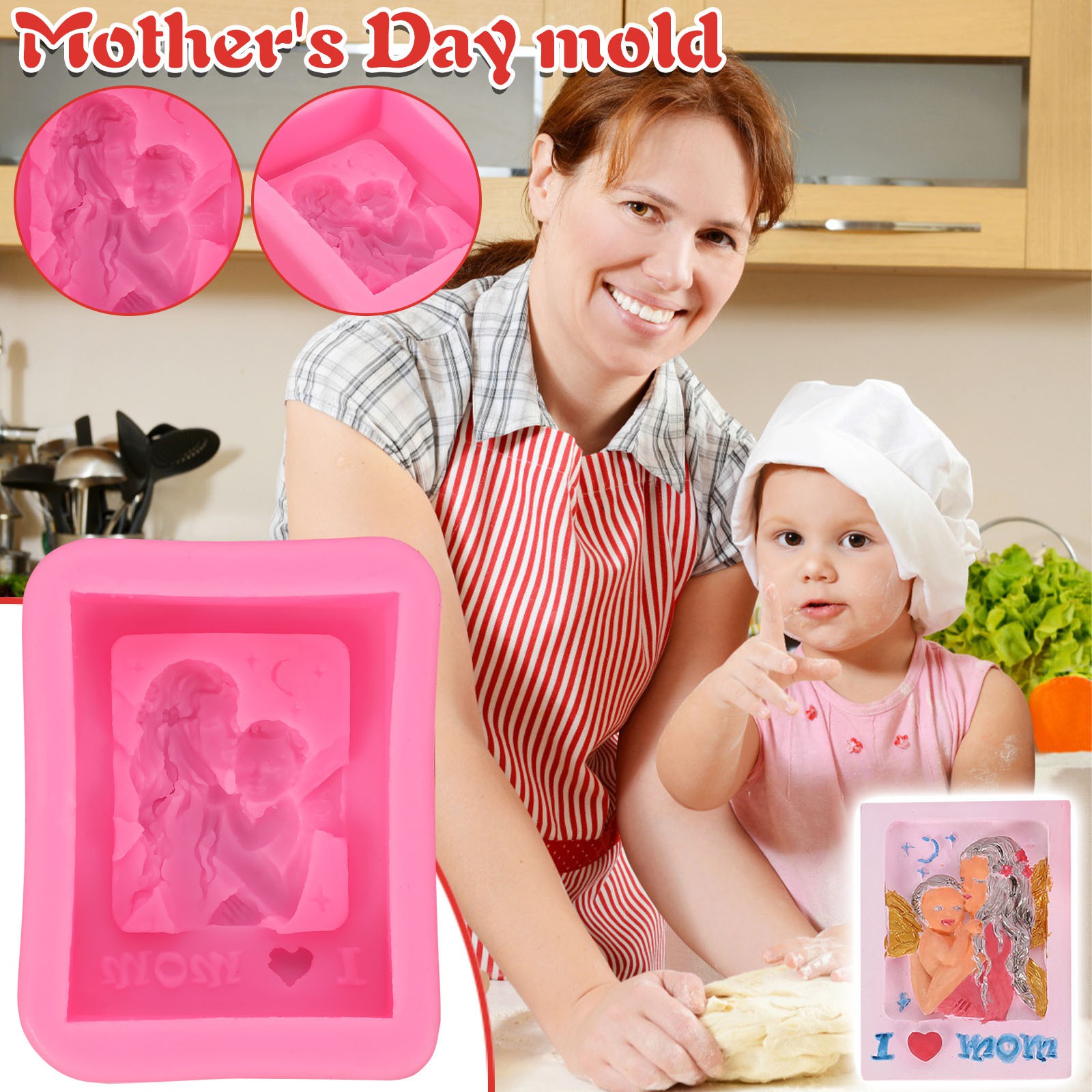 Khuôn Silicone Làm Bánh Hình Đôi Cánh Thiên Thần Cho Mẹ Và Bé