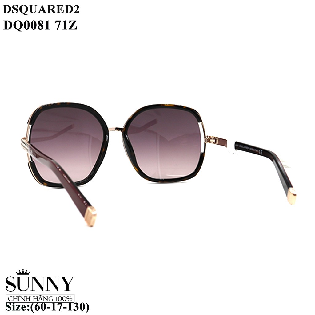 Kính mát thời trang Dsquared2 DQ0081 nhiều màu chính hãng, thiết kế dễ đeo bảo vệ mắt