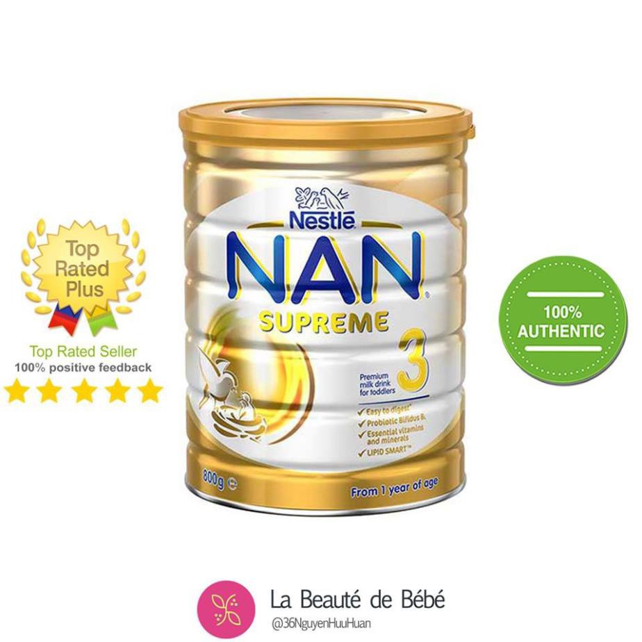 Sữa NAN Supreme Úc số 1-2-3-4 800gr [HSD 2 Năm Kể Từ Ngày Sản Xuất]