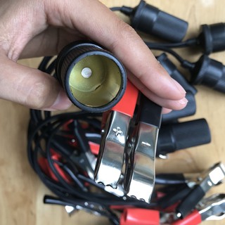 Kìm Kẹp Đổi Điện Từ Ắc Quy Sang Cổng Tẩu Thuốc – Đầu cáp chuyển đổi ắc quy sang 12V
