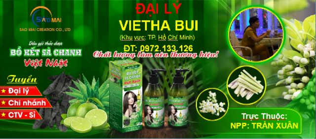 [CHÍNH HÃNG] DẦU GỘI ĐẦU THẢO DƯỢC BỒ KẾT SẢ CHANH HÀ THỦ Ô