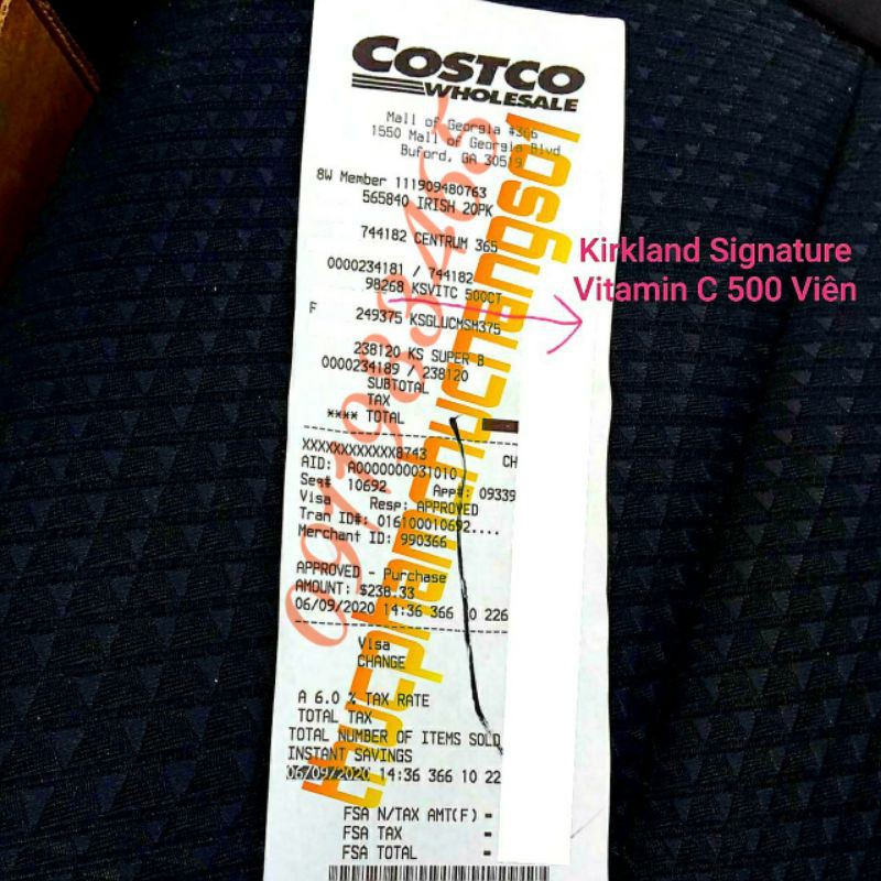 Vitamin C Kirkland 1000mg 500 Viên Cam Kết Chính Hãng | BigBuy360 - bigbuy360.vn