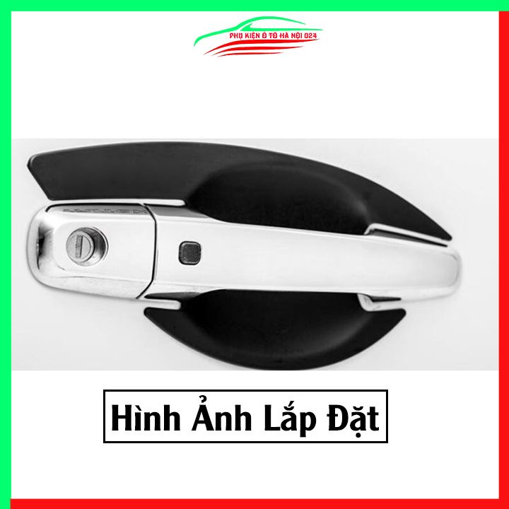 Ốp tay hõm nhựa đen Triton 2019-2020 sáng bóng chống trầy bảo vệ cửa xe ô tô