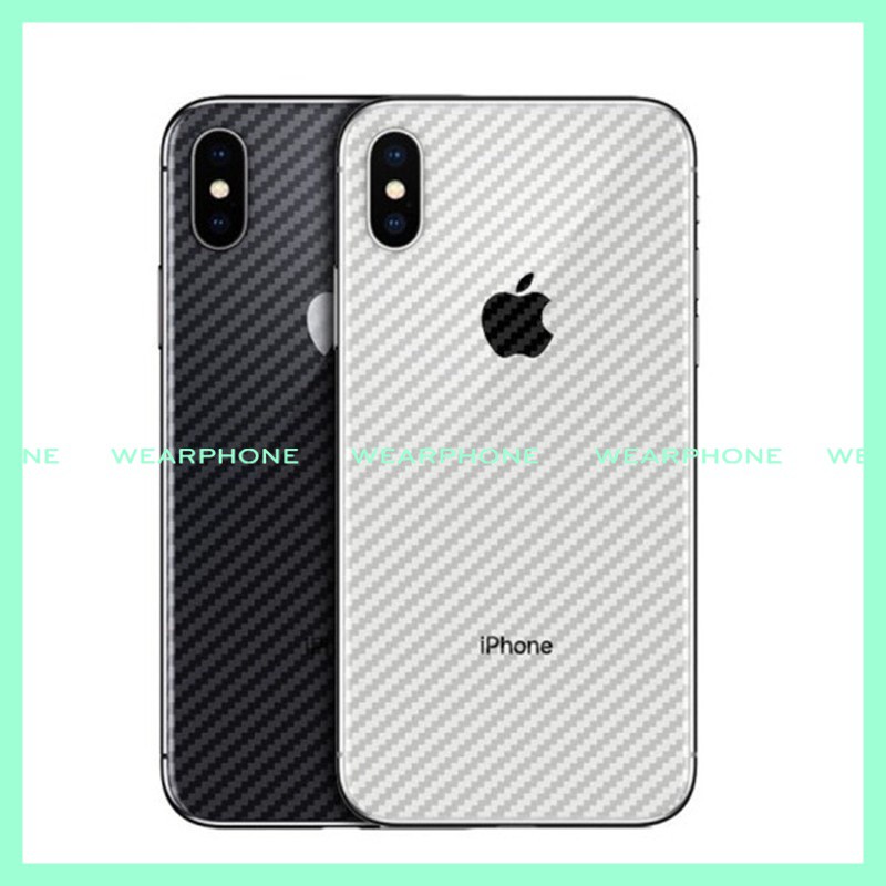 Miếng Dán Lưng Điện Thoại Sợi Carbon Iphone 5/5s/6/6plus/6s/6s plus/6/7/7plus/8/8plus/x/xs/xsmax/11/11pro/11pro