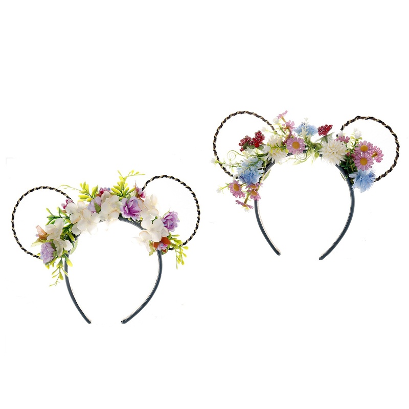 Băng Đô Tai Mèo Đính Hoa Hoạt Hình Dùng Hóa Trang Tiệc Tùng