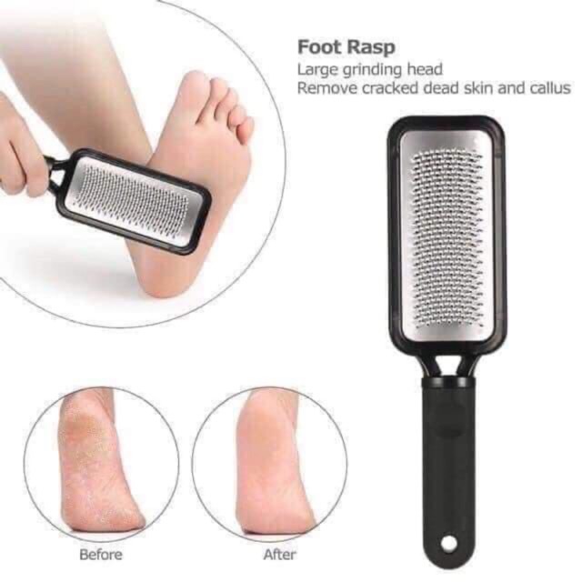 Cây chà gót chân bàng inox giúp các nhân viên nail chà gót đẩy da chết trên chân ra sạch sẽ cây nhỏ gọn cầm tay dễ