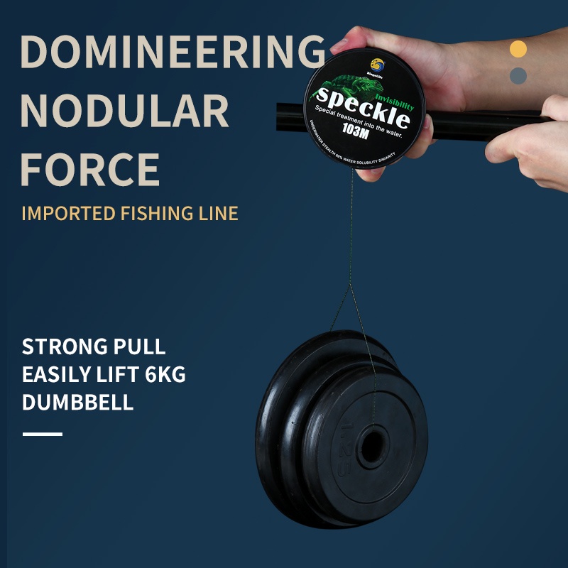 Bingolife Điểm Vô Hình Dây Câu Cá Dây Nylon Dây Chính Đường Dây Phụ 100m Phụ Kiện Câu Cá