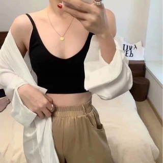 Áo ngực bra hot trend áo bra len tăm hở lưng khoét lưng dáng Baby Shopping