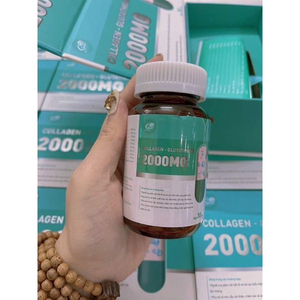Viên Uống TRẮNG DA Glutathione 2000mg CHÍNH HÃNG
