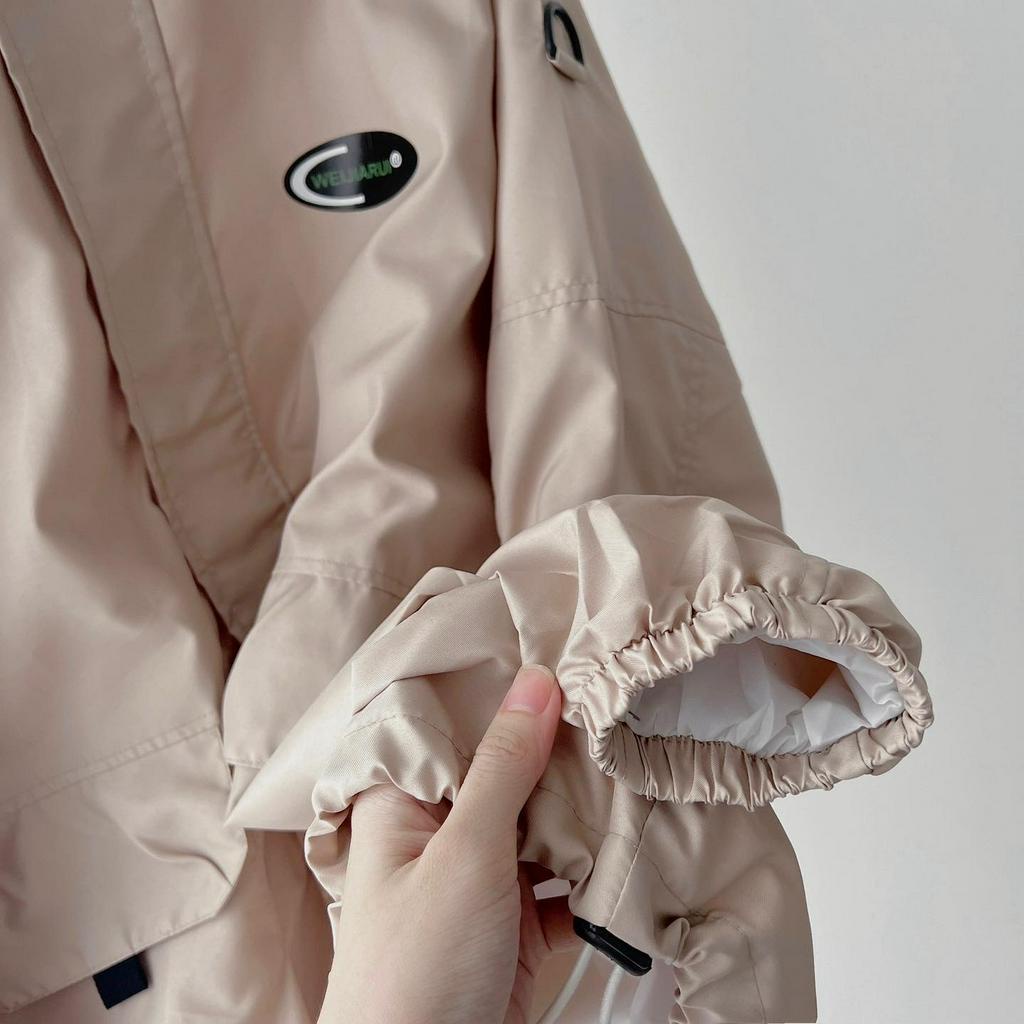 [sẵn] Áo Khoác Dù Tanazi Dài Tay Form Rộng Unisex Vải Dù 2 Lớp Chữ In WEIJI 2 Màu (ảnh thật tại shop) Tanazi Closet