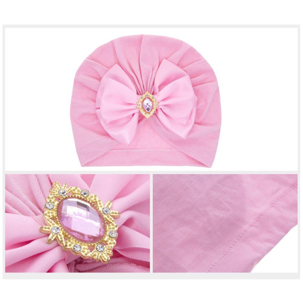 Mũ Turban Thắt Nơ Chất Liệu Cotton Dành Cho Bé Gái