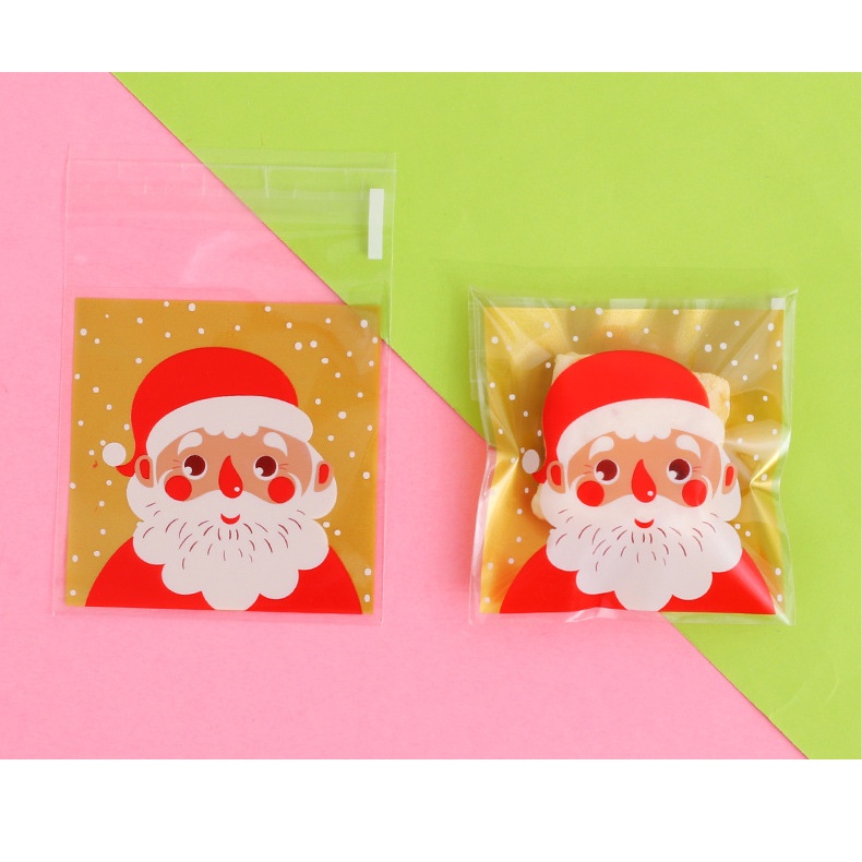 Set 7 * 7 Túi Đựng Bánh Kẹo Giáng Sinh Xinh Xắn