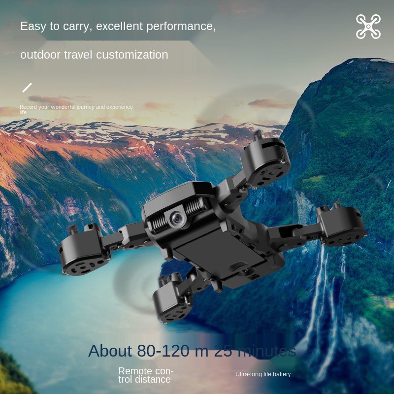 ✽UAV HD Chuyên nghiệp 4K chụp ảnh trẻ em đồ chơi máy bay bốn trục điều khiển từ xa <