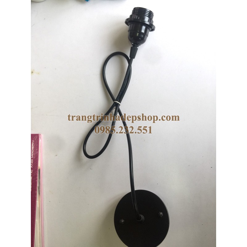 Dây đui đèn thả trần, đèn mây tre đan