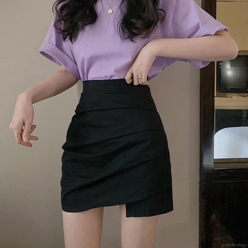 Chân Váy Chữ A Lưng Cao Phong Cách Retro Hàn Quốc | BigBuy360 - bigbuy360.vn