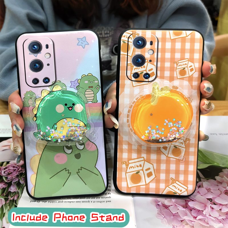 Fashion Design Anti-dust Phone Case For One Plus 9Pro/1+9 Pro foothold Shockproof Back Cover phone stand holder