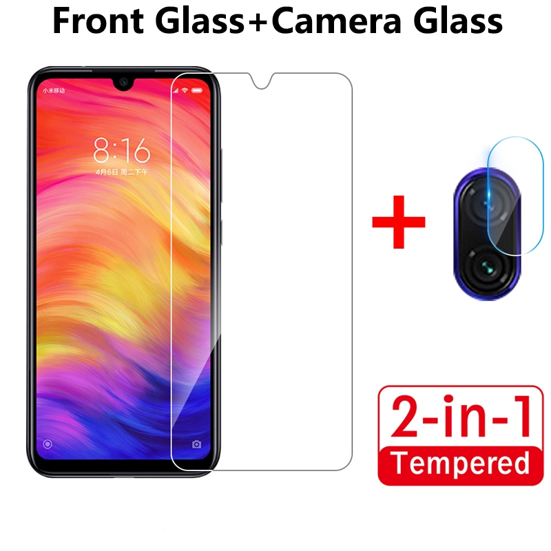 Bộ kính cường lực bảo vệ màn hình và camera cho Xiaomi Redmi Note 7 Pro