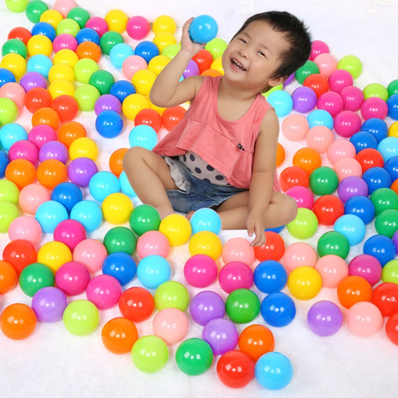 Bóng nhựa đồ chơi 5.5cm an toàn nhiều màu đẹp mắt cho trẻ em