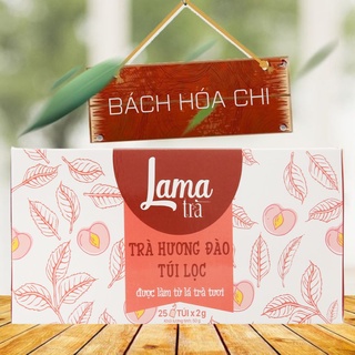 Trà túi lọc Lama hương đào hộp 50g (25 gói x 2g)