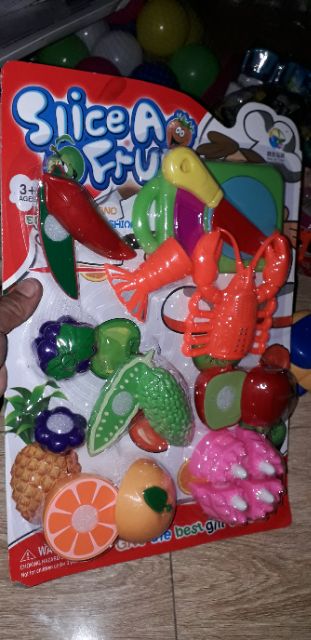 Bộ đồ chơi bếp trái cây và bánh kem bằng nhựa