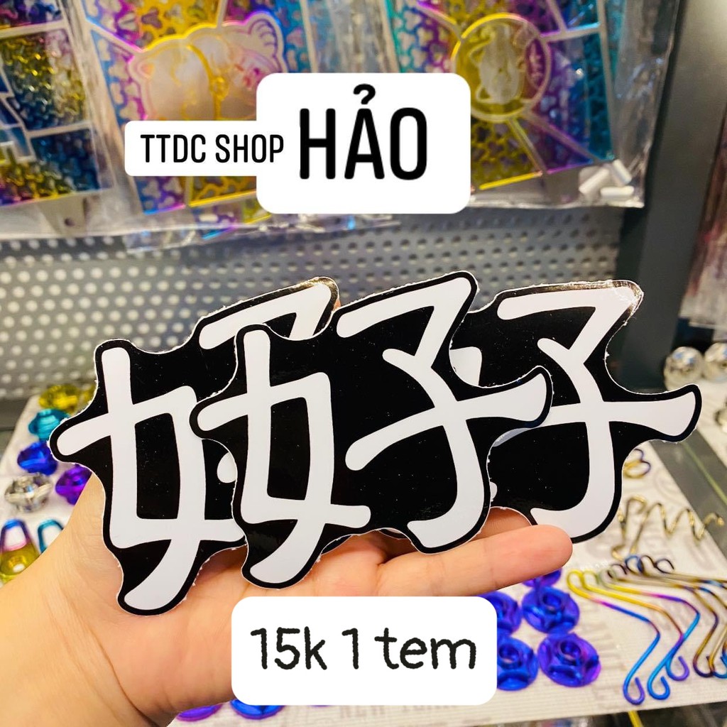 Tem Lẻ Decal Chữ Dán mọi vị trí trên xe