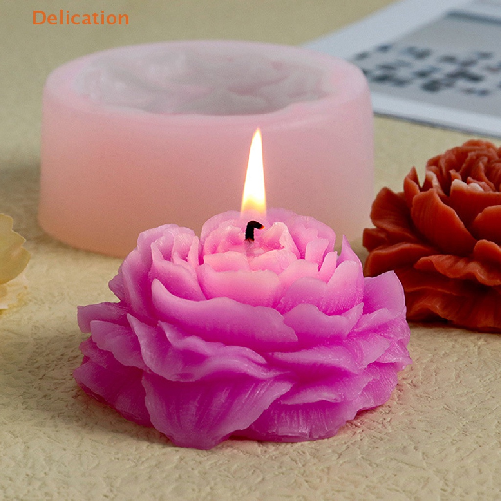 Khuôn Silicone Làm Bánh Hình Hoa Mẫu Đơn Lớn DIY
