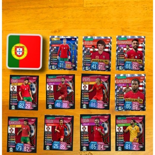 Thẻ cầu thủ match attax Euro 2020 đội tuyển Bồ Đào Nha