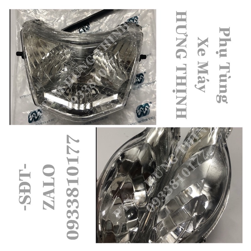 Bộ Choá Đèn + Xi Nhan UMV Dày Đẹp xe Wave A 50,wa 100,waS100,wa RS100,wa cá100/wa110