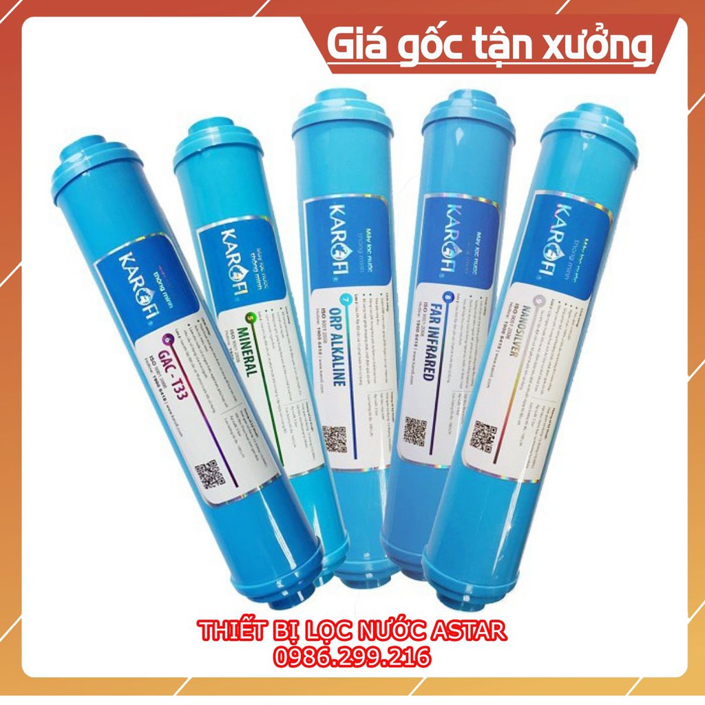 Combo Lõi 5678 Karofi Chính Hãng ♥️ Lõi Lọc Tạo Vị