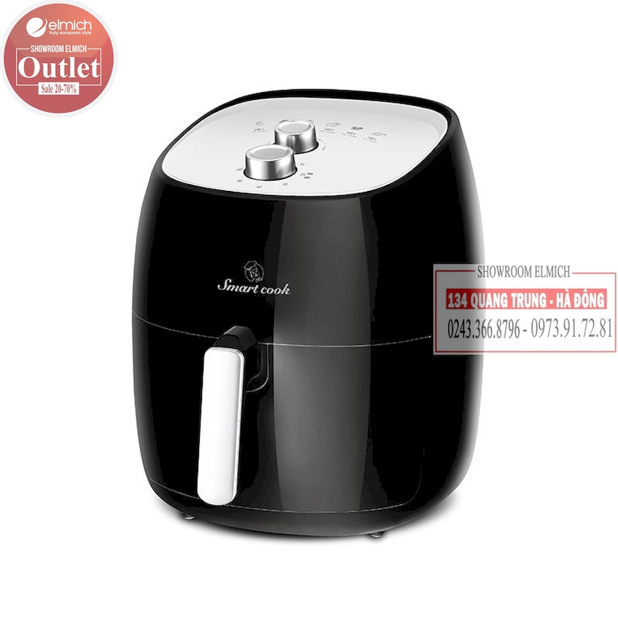 NỒI CHIÊN KHÔNG DẦU 7 LÍT ELMICH SMARTCOOK 3941,TẶNG LỌ XỊT DẦU RAPIDO