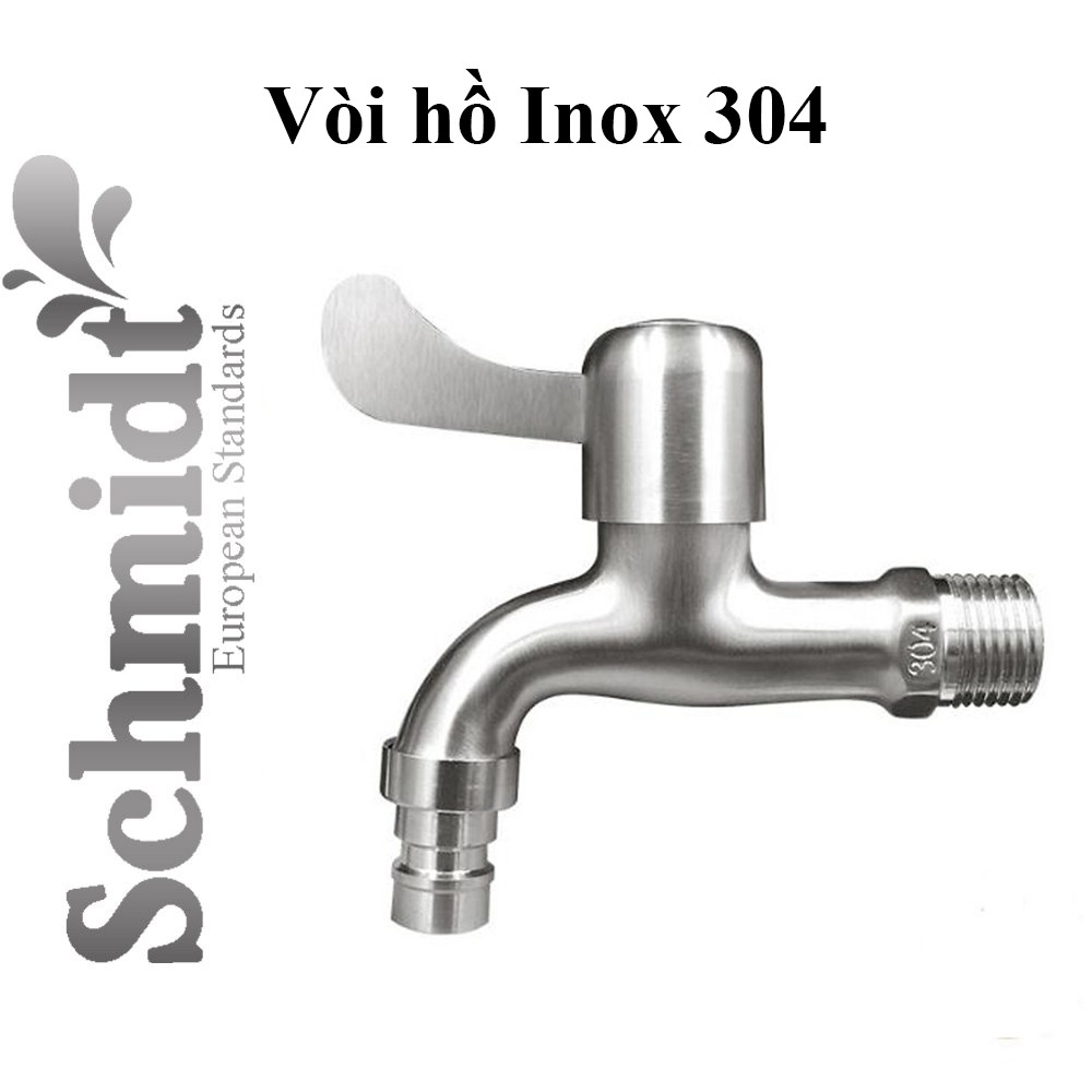 [Mã BMBAU50 giảm 7% đơn 99K] Vòi Hồ Schmidt Inox 304 Vòi Nước Máy Giặt (Phi 21 - ren 1/2)