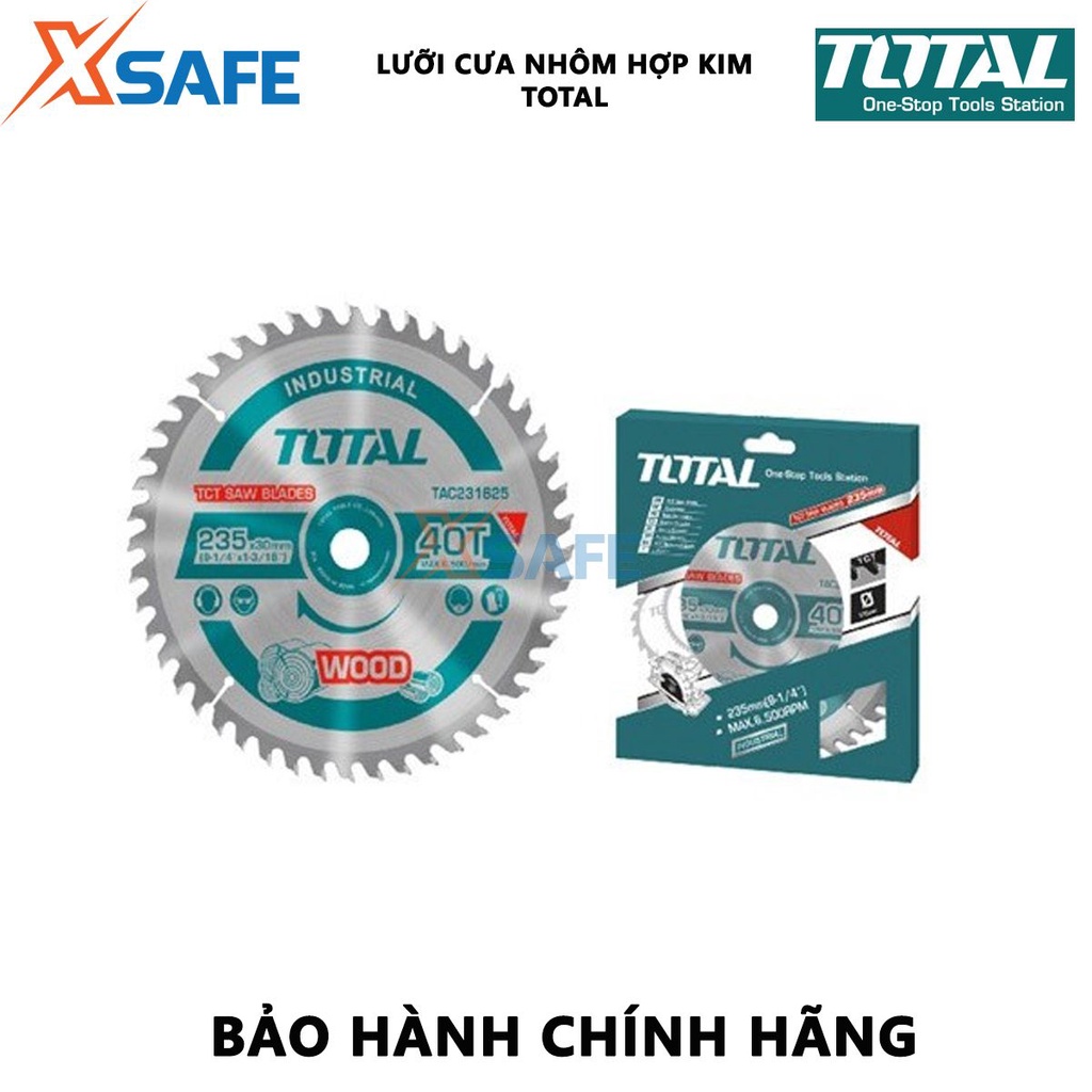 Lưỡi cưa nhôm TOTAL | Lưỡi cưa nhôm hợp kim TCT, Số răng: 100-120 Kiểu răng cưa: TCT, dùng để để cắt/cưa gỗ linh hoạt