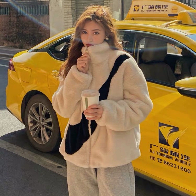 Áo Khoác Giả Lông Thỏ Phong Cách Hàn Quốc Cho Cặp Đôi